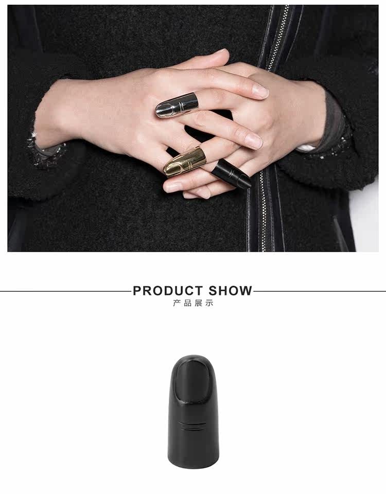 Bague mixte BLACK HEAD en Acier au titane - Ref 3088439 Image 17