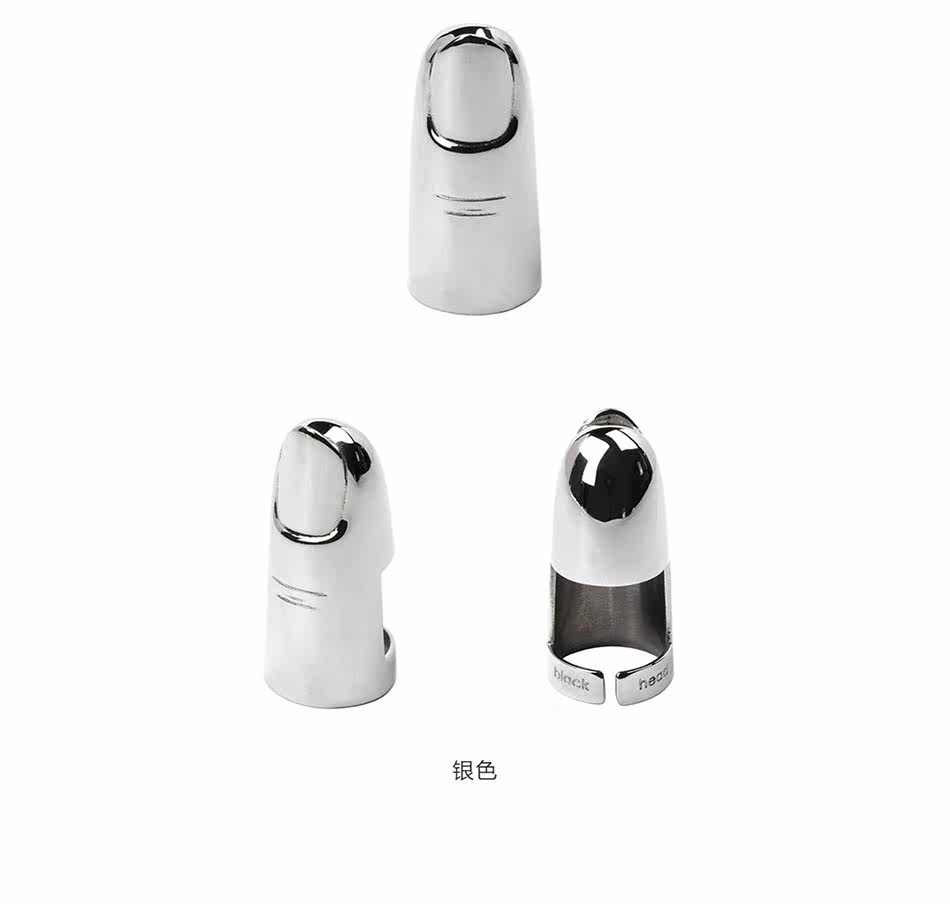 Bague mixte BLACK HEAD en Acier au titane - Ref 3088439 Image 7