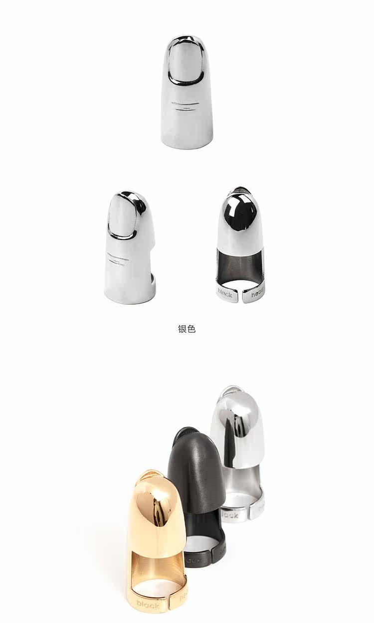 Bague mixte BLACK HEAD en Acier au titane - Ref 3088439 Image 19