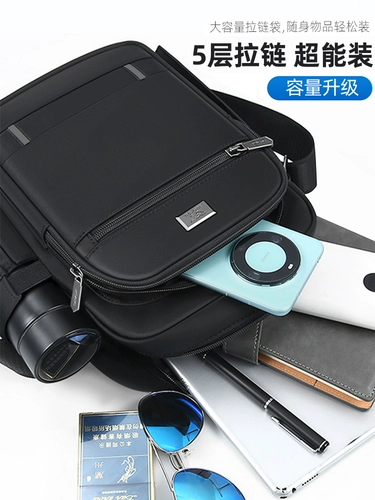 Septwolves, мужская сумка через плечо, модная сумка на одно плечо, тканевый портативный рюкзак, городской стиль