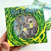 Genuine Rick and Morty RickandMorty transparent DIY sticker mobile phone account cartoon decoration sticker gift