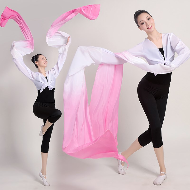 Water sleeve blouses female classical dance costumes children's sleeves Tibetan practice suits adult thrower sleeves play out for a fuss ~