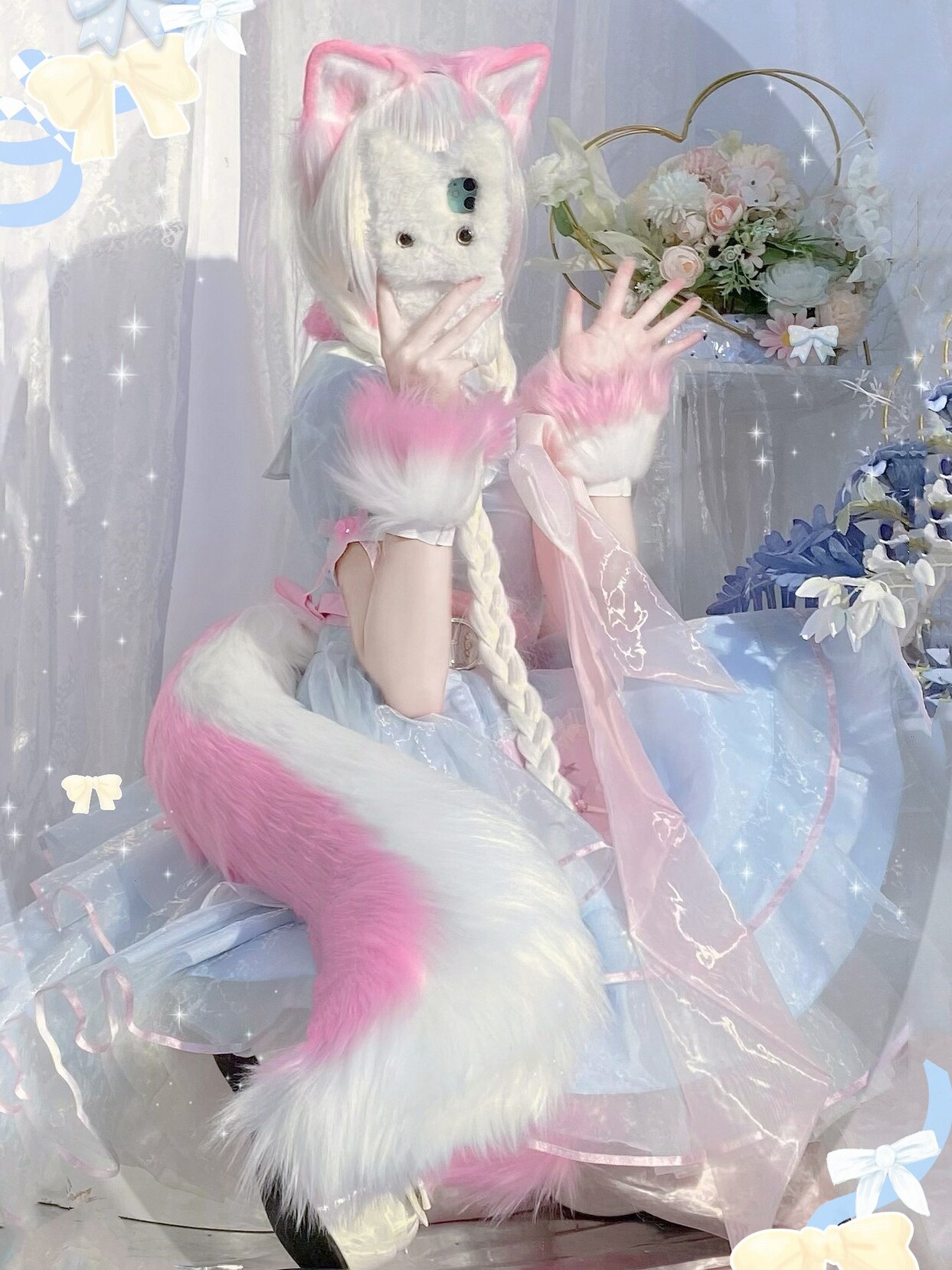 `狐狸耳手作兽耳KC狼耳猫耳发箍发夹，COSPLAY神器！_COSPLAY配件_淘宝游戏网