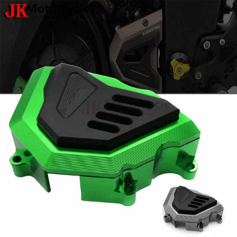 kawasaki Z900 Kawasaki CNC modified front wheel chain box bed bag decorative cover anti-fall block accessories