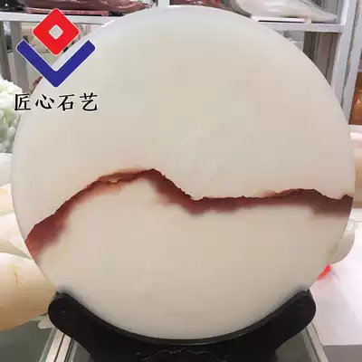 Natural jade safety buckle ornaments and Bishan water painting jade Jade home entrance office decoration gifts