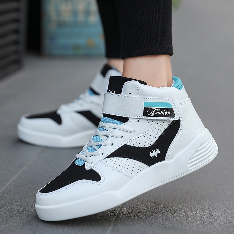 High-top shoes men's Korean version of the trend 2022 autumn new all-match plus velvet shoes students hip-hop sports casual shoes