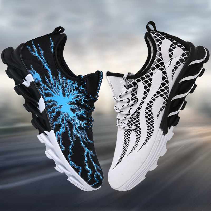 Tide brand breathable mesh shoes men's 2022 new summer men's shoes Korean version casual blade sneakers inner heightened running shoes