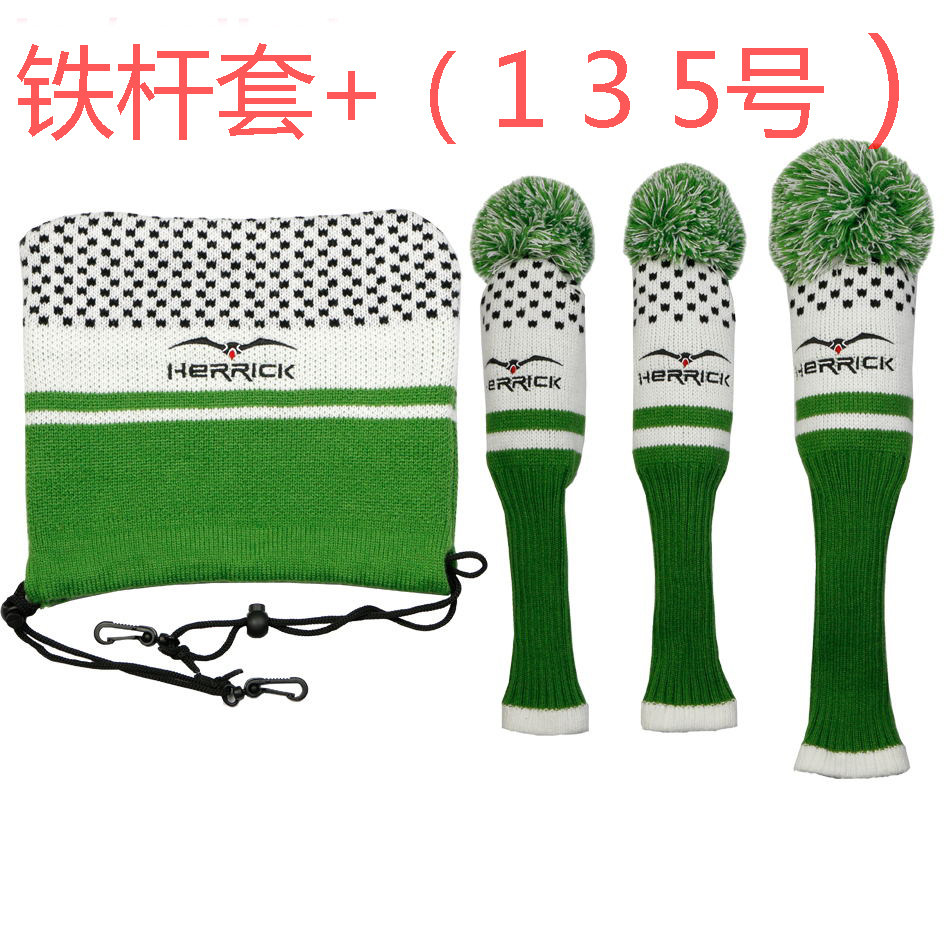 Golf club cap set wood set iron set No. 1 No. 3 No. 5 wood set iron set protective sleeve promotion
