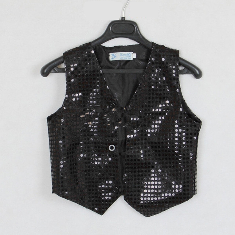 Trẻ em của sequins vest jazz biểu diễn múa dành cho người lớn vest hiện đại chương trình khiêu vũ vest boy đạo cụ sân khấu