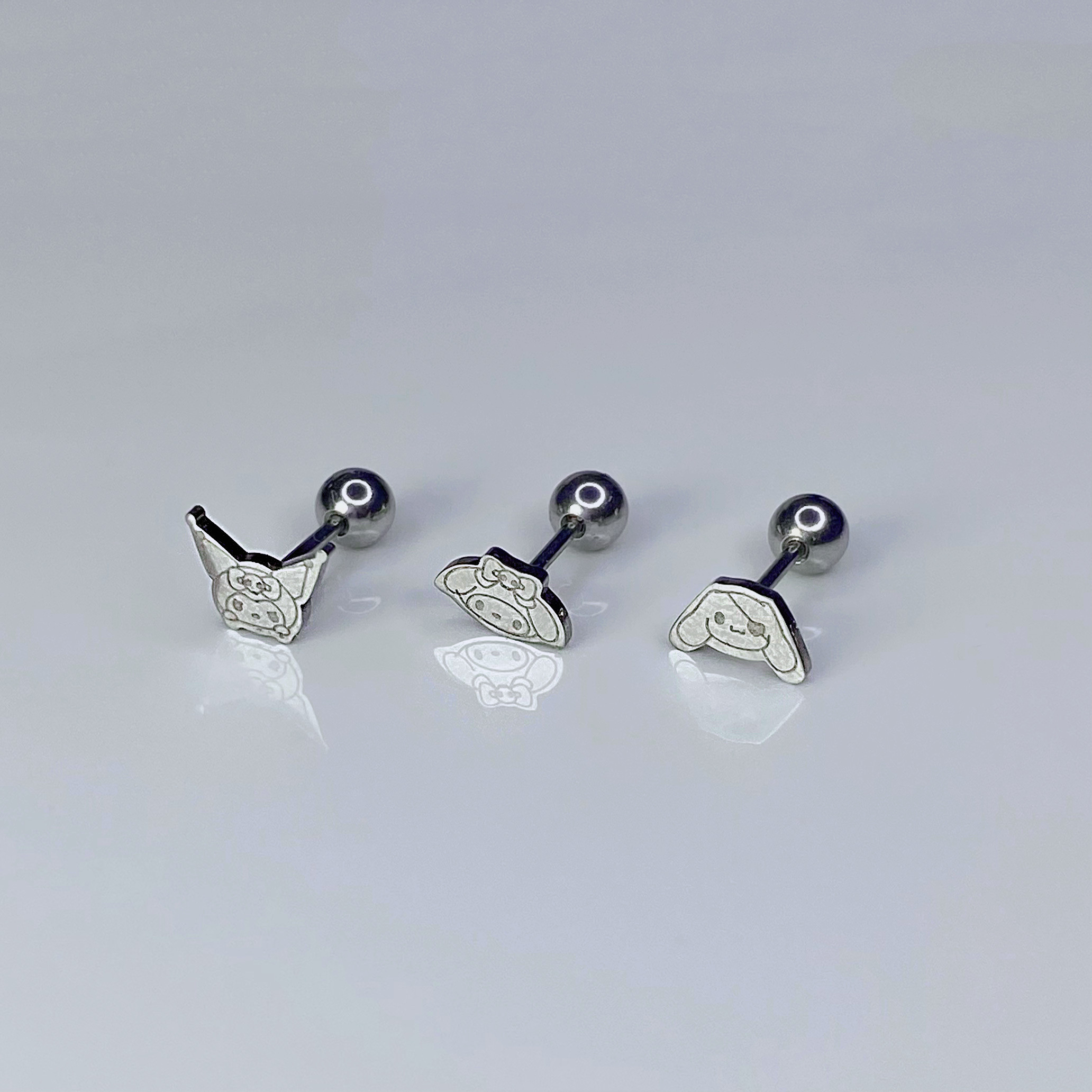 Satan's child earbone nail cochlear cochlear cute cool Three Lull's Cuomo Miyu Gui Dog Melotti ear pin