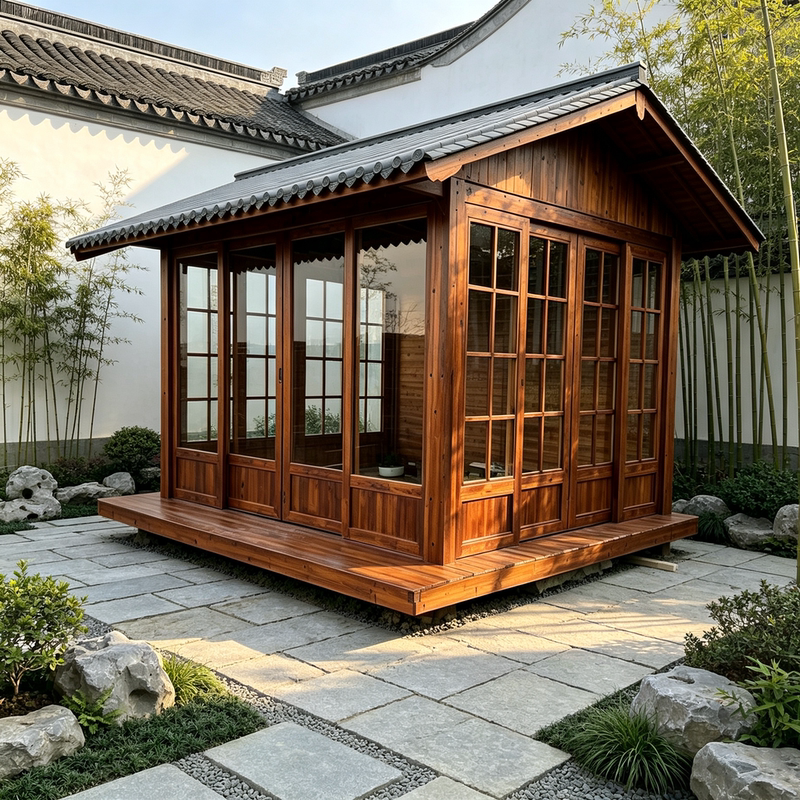 Outdoor Courtyard Wooden Cabin Villa, Outdoor Garden Tea Room, Japanese-Style Wooden Cabin, Landscaping Homestay, Outdoor Thatched Wooden House Outdoor Courtyard Wooden Cabin Villa, Outdoor Garden Tea Room, Japanese-Style Wooden Cabin, Landscaping Homestay, Outdoor Thatched Wooden House