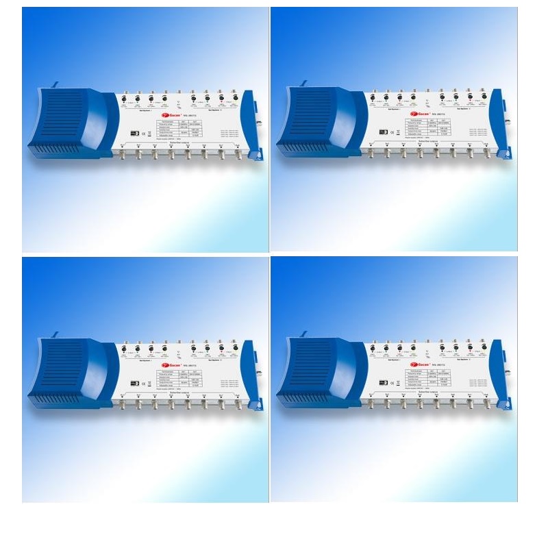 Jiaxun gain adjustable nine-in eight-out multiplexer switch MS-9801G TV signal conversion and reception equipment