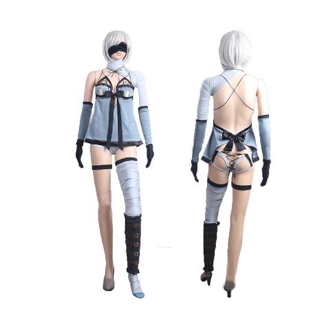 Nier: Automata 2B New Swimsuit Summer Cosplay Costume Dlc Arena Duel Outfit Revealing Outfit