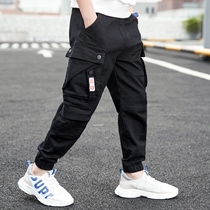 Boys autumn boys overalls 2021 new big Children Spring and Autumn casual pants children pants foreign style trousers tide