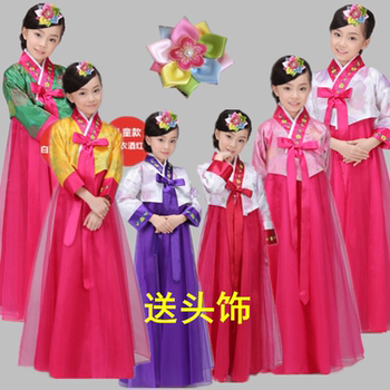 Children's ethnic minority style performance photography dance costumes