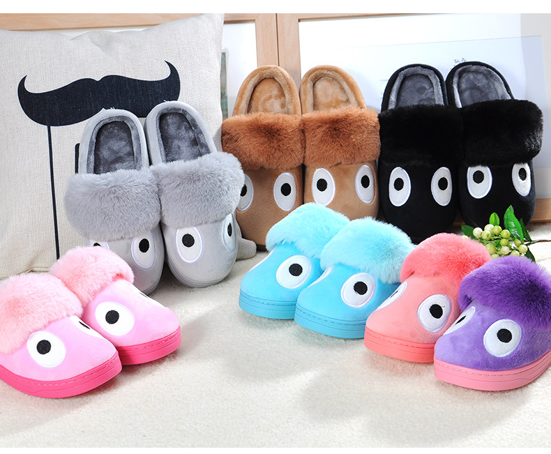 Pantoufles enfants en suède pour hiver - semelle plastique - Ref 1016437 Image 10