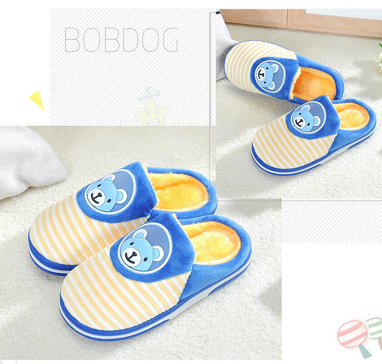 Pantoufles enfants en suède pour hiver - semelle plastique - Ref 1007514 Image 55