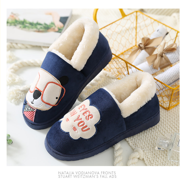 Pantoufles enfants en suède pour hiver - semelle plastique - Ref 1032181 Image 26