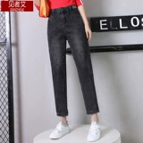 Штаны, джинсы, весенняя летняя одежда для отдыха, свободный прямой крой