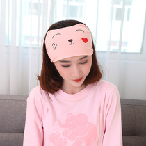 Confinement headscarf female elastic band maternity headscarf cartoon headscarf face washing makeup hairband pregnant women postpartum windproof and warm