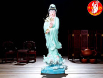 White marble Guanyin Buddha statue Guanyin Buddha statue Guanyin Bodhisattva Willow Guanyin Station like Guanyin Bodhisattva Willow Guanyin ornaments