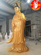 Boutique resin glass steel Guanyin Bodhisattva zhan xiang guan yin da shi like open-air Guanyin pu sa xiang height 5 1 m