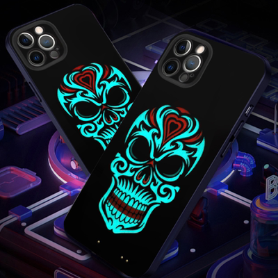 苹果12手机壳智能声控发光