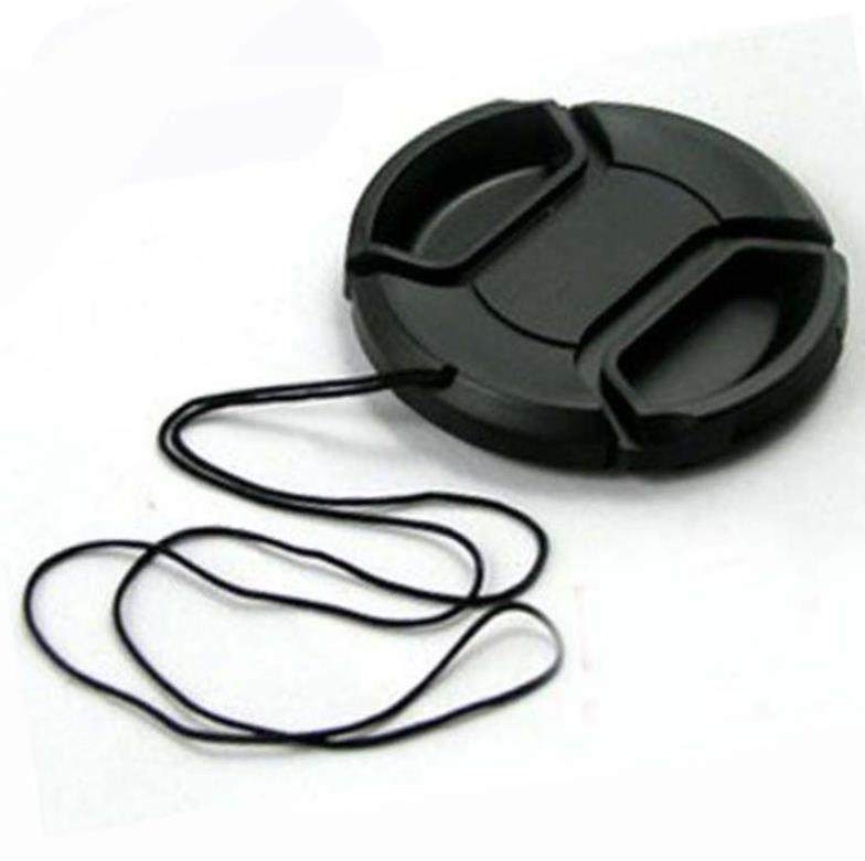 Single Eye Camera Lens Accessories Wordless Lens Cover 49 49 52 52 58 58 62 67 72 77 82 With Anti-Loss Rope