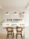 Cream-Colored Three-Head Dining Room Pendant Light, Full Spectrum Eye-Protection, Modern Minimalist Dining Room Island Single-Head Pendant Light