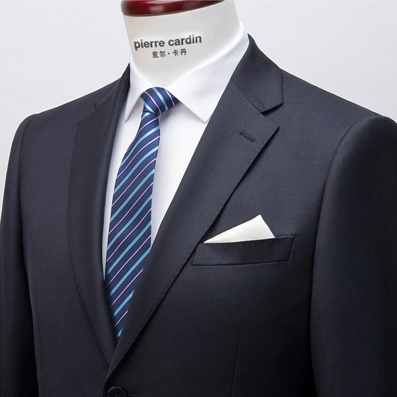 Pierre Cardin Wool Suit Men's Suit Wedding Dress Business Formal Wear Professional Suit Groom's Custom Suit
