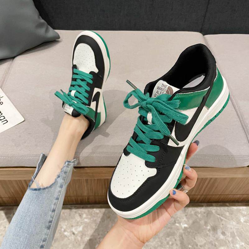 O Han Van ~ street wind flat wind flat female with lean and breathable light genuine leather net red ins 100 hitch version student.