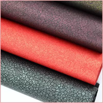 Large handmade gift paper gift box gift wrapping paper New year's hand gift wrapping paper background paper Fu Lu Shou Xi pattern