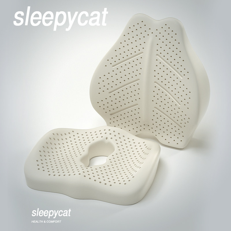 Latex Cushion Back Cushion Integrated Office Waist Leaning For Long Sitting Untiring Student Chair Beauty Breathable Pregnant Woman Hip Care Waist Cushion