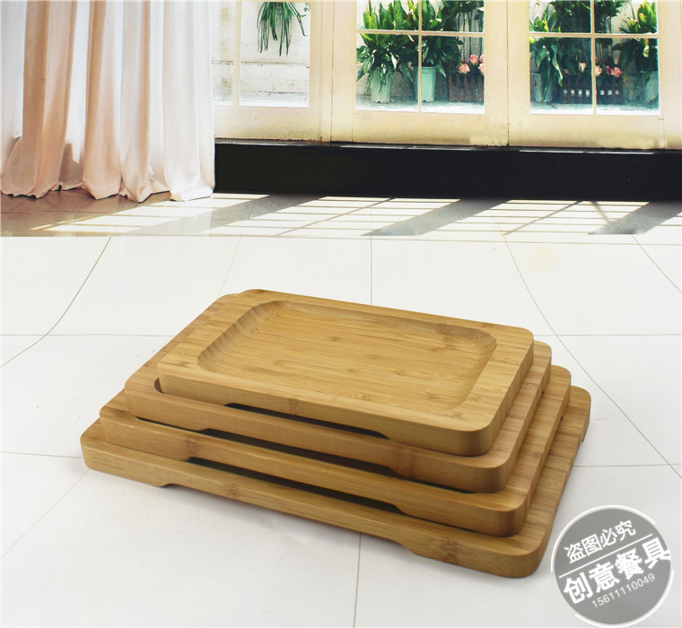 Lẩu bộ đồ ăn cá tính sáng tạo đặc trưng tấm tâm trạng thịt cừu mutton tôm trơn bụng vịt ruột hình chữ nhật khay trang trại - Đồ ăn tối khay gỗ đựng đồ ăn