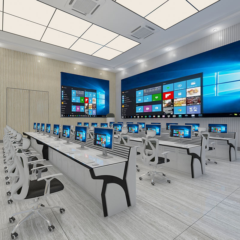 The new customized multimedia console dispatching station center console command center monitoring table and chair monitoring table