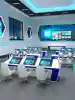 Custom command center console Simple modern console Dispatching table Multimedia monitoring station Security command platform