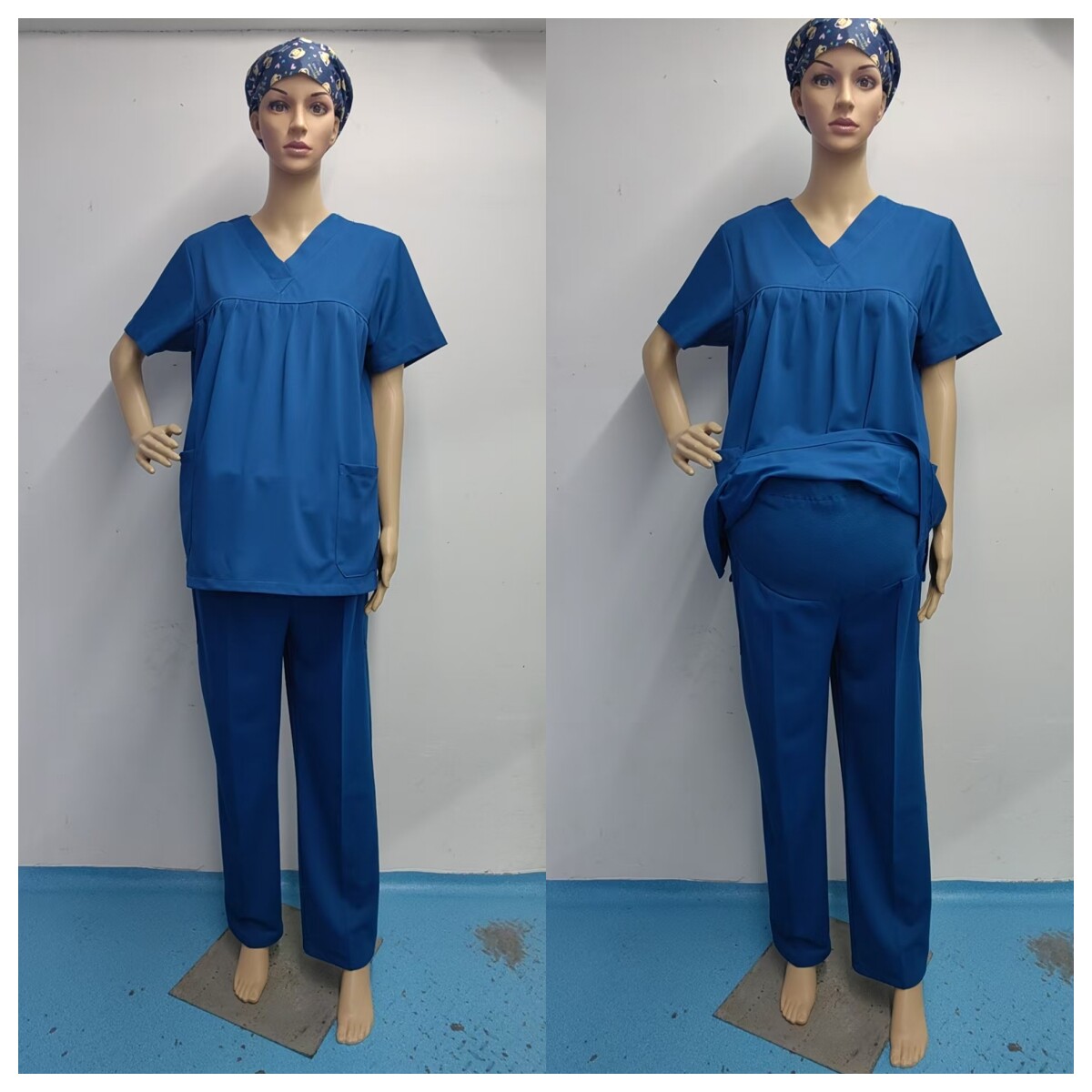 弹力托腹裤护士孕妇裤手术室手术衣医护刷手服女短袖速干医生服 — 8