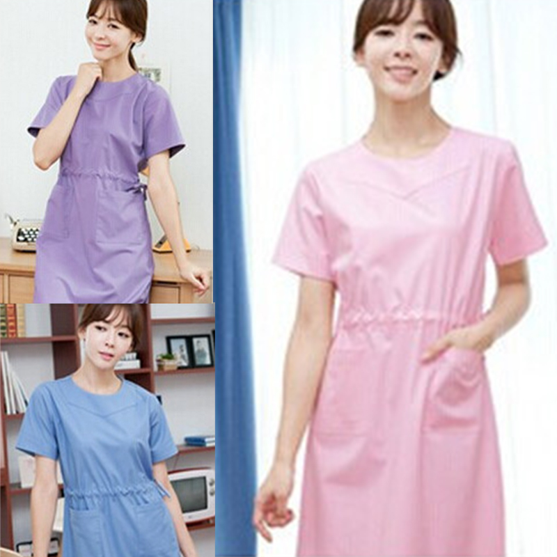 New handwashing skirt Handwashing clothes two-piece style suit brushed hand clothes Long short sleeves Surgery clothing Cosmetic Clothing