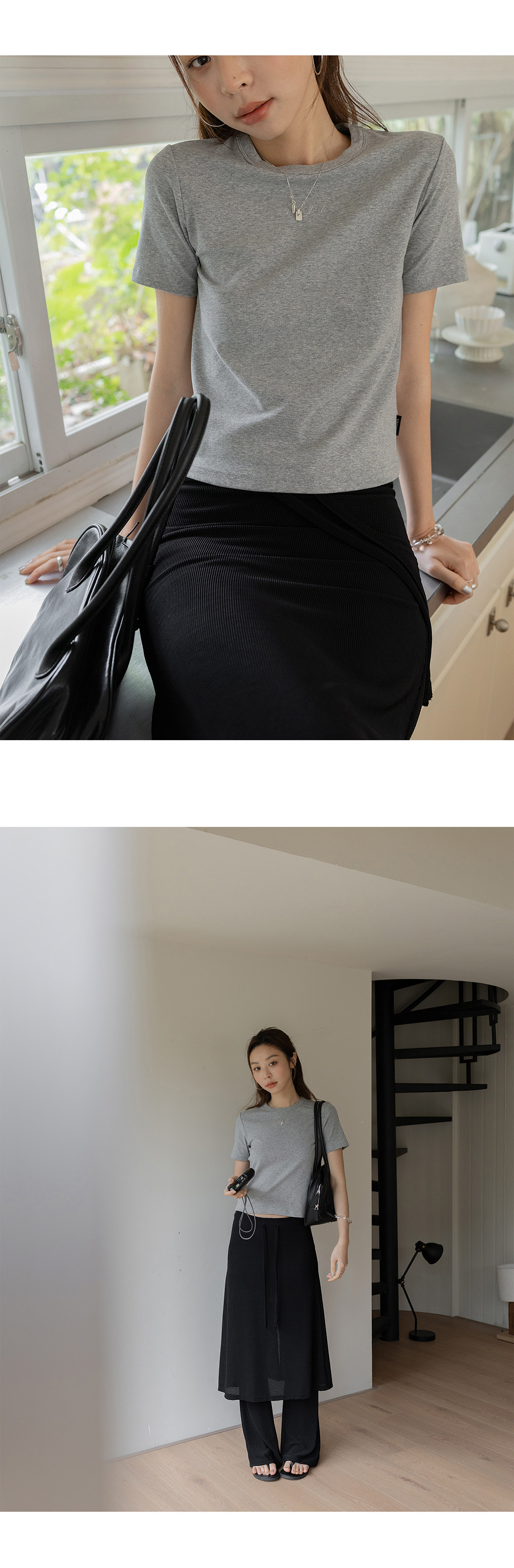 VNOOK черные широкие брюки-юбка с кулиской для женщин в стиле casual с драпировкой и стройнящим эффектом