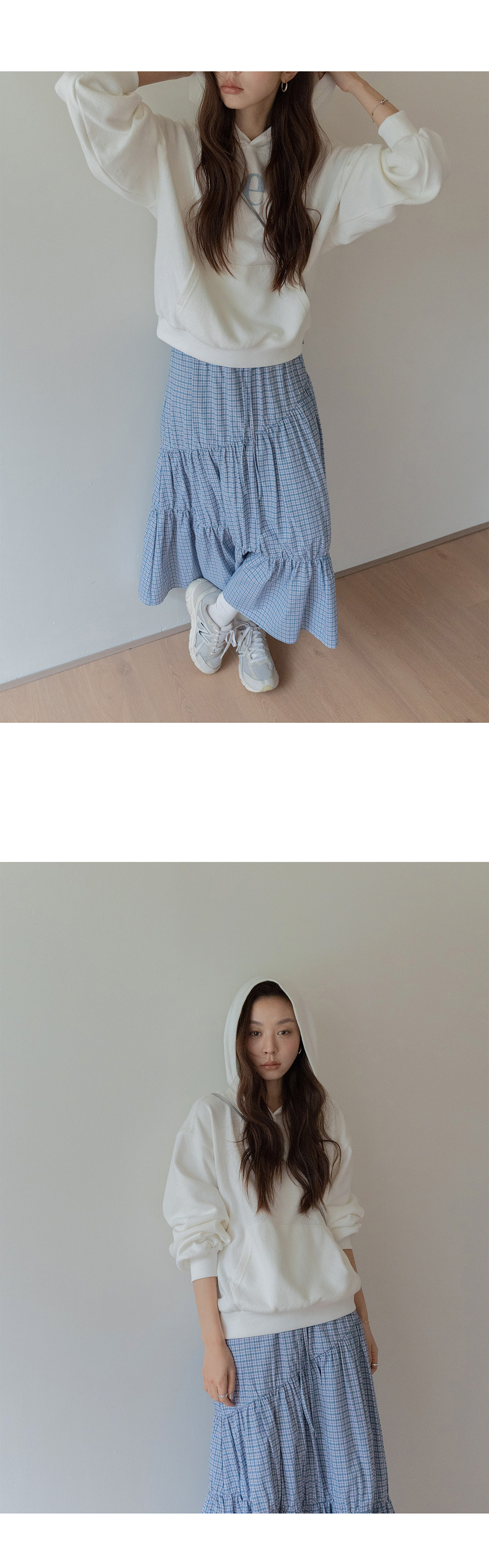 VNOOK вязаное хлопковое худи с принтом свободного кроя женское весна 2026 повседневная универсальная кофта