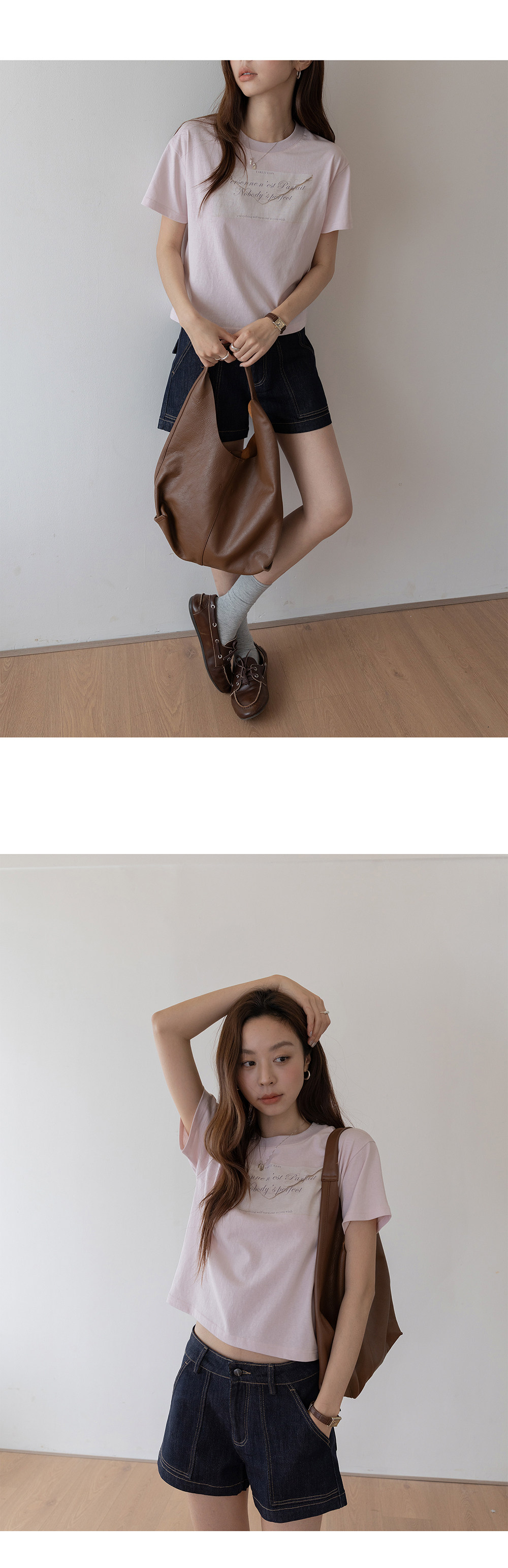 VNOOK женская футболка с высокой талией короткого кроя с короткими рукавами 2026 весна-лето новая вязаная слегка свободная с принтом круглый вырез стройнящая блузка