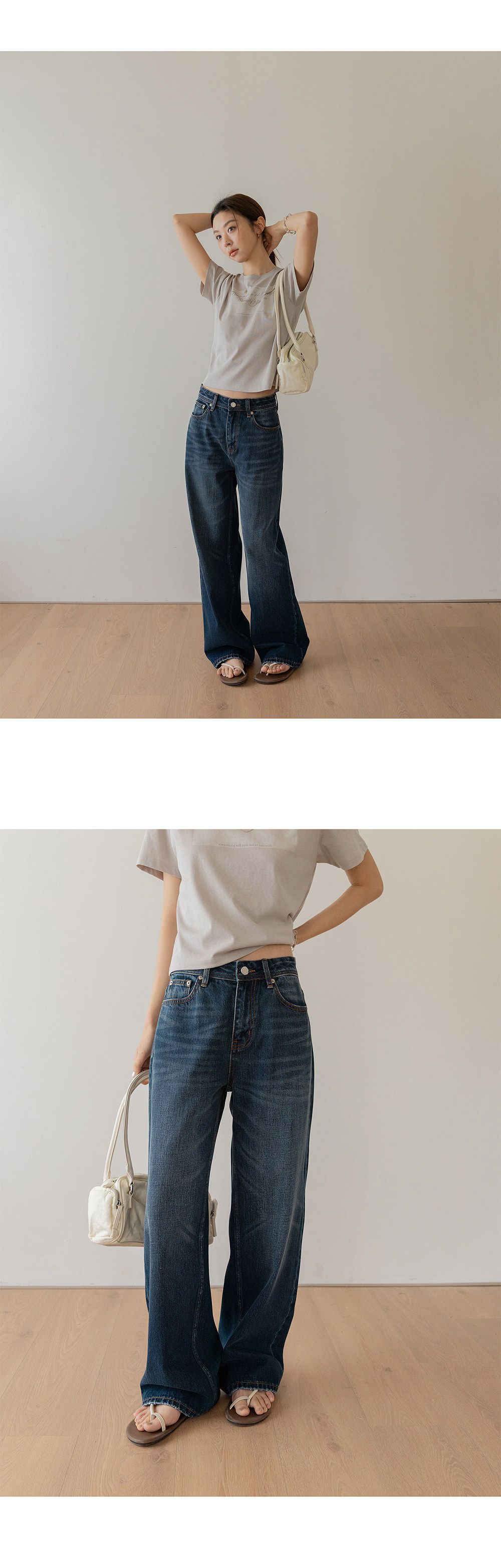 VNOOK женские джинсы прямого кроя со средней посадкой, весна-лето 2026, стройнящие свободные повседневные брюки