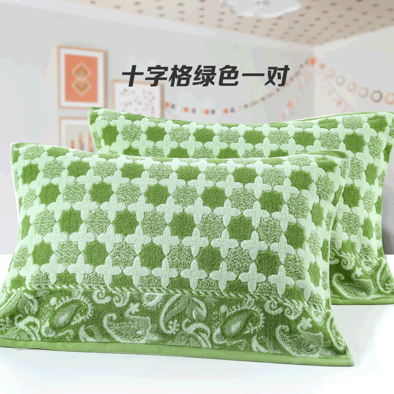 Ưu đãi đặc biệt khăn bông cặp đôi bông lớn châu Âu đôi lớn dành cho người lớn màu đỏ cao cấp chính hãng bốn mùa giải phóng mặt bằng khăn gối khăn bông gối