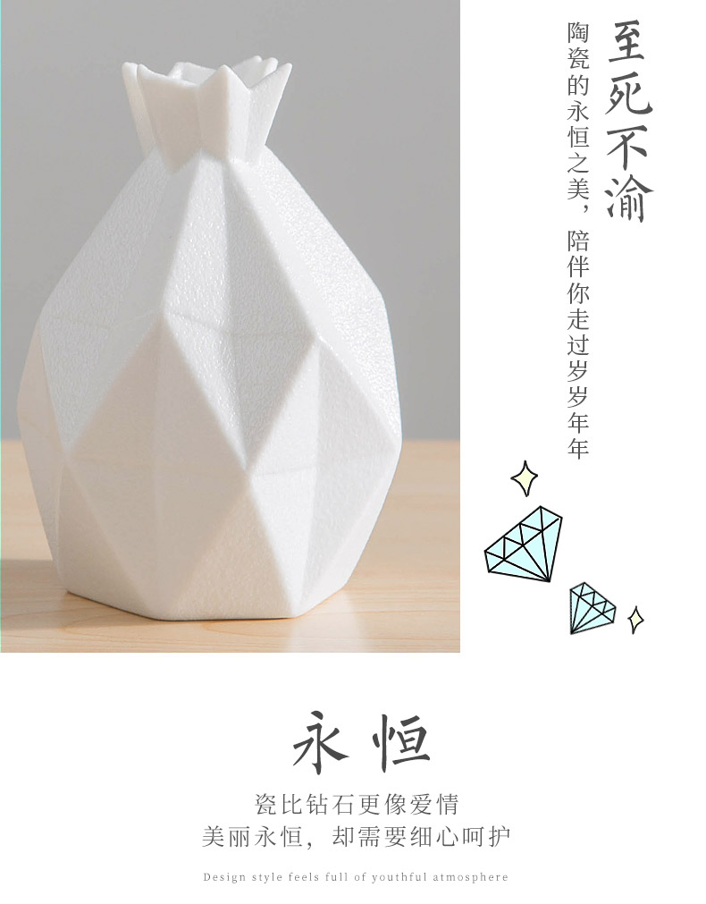 "Put in the early days of yi ceramic vase furnishing articles ornaments desktop creative flower arranging contracted and I sitting room small and pure and fresh