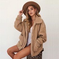 Faux Fur Coat Women Warm Soft Plush Jakcet Winter Overcoat