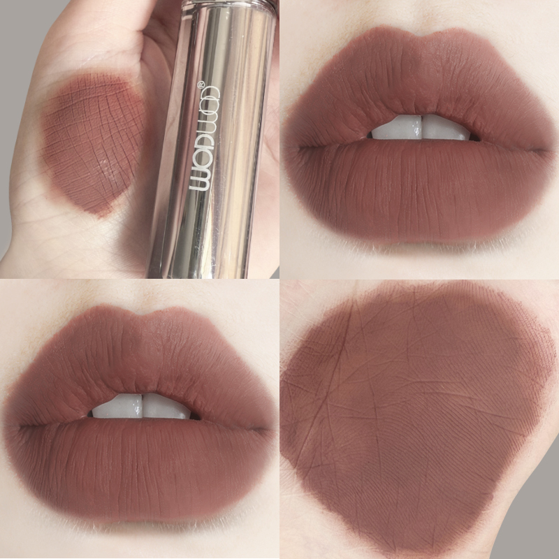 Bean Paste Color Low-Saturation Nude Lipstick Lip Gloss Natural Makeup Hot-Selling Gray Pink Dry Rose Cinnamon Color Lipstick