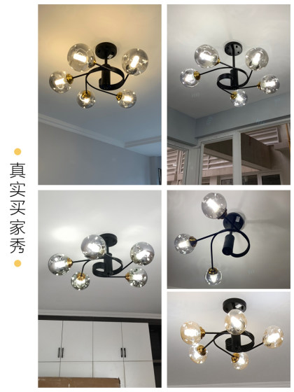 Nordic Bedroom Chandelier 2026 New Model Master Bedroom Lamp Internet-Famous Modern Simple Light Luxury Cozy Room Ceiling Lamp