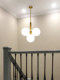 Stairwell Chandelier, Simple Modern Foyer Chandelier, Living Room Suspended Chandelier, Hall Chandelier, Magic Bean Glass Ball Corridor Chandelier