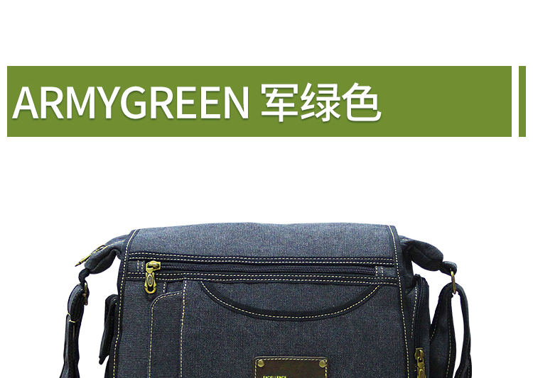 Nam đơn vai Messenger túi mặt cắt ngang vải lớn nam đất làm việc chéo ba lô túi sinh viên đại học túi nam balo da