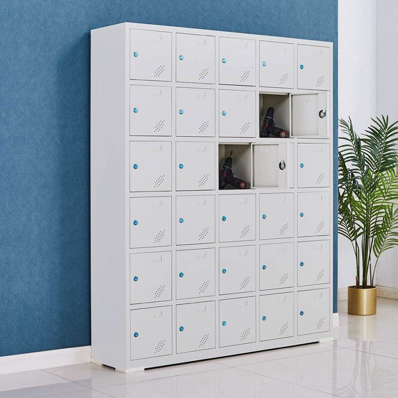 Construction site power tool charging cabinet construction site centralized electric drill battery storage cabinet 20-door walkie-talkie charging cabinet